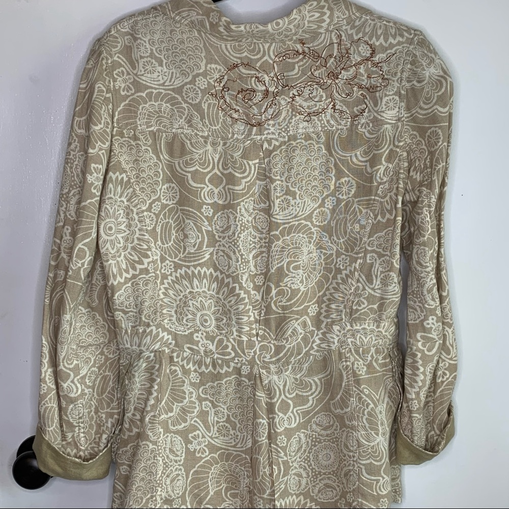 Oilily Linen Embroidered Utility Jacket - Picture 2 of 16